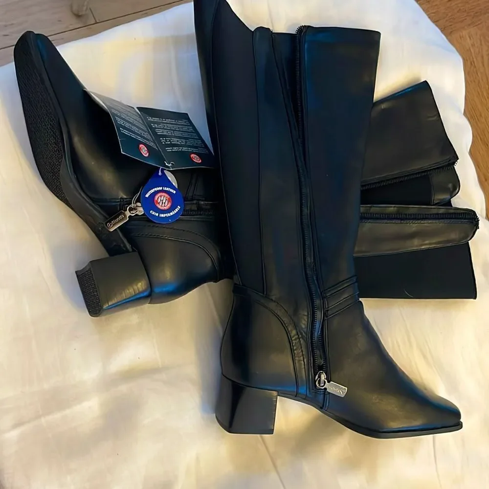 BLONDO CANADA WATERPROOF LEATHER BOOTS.   NEW.  STYLE IS TRUDY